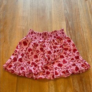 Vineyard Vines 100 % Cotton Girls Floral Skirt  SZ Large